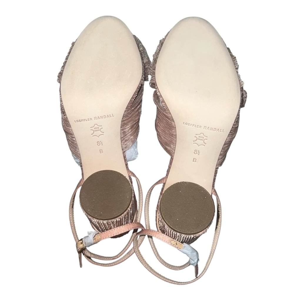 NEW NIB Loeffler Randall Camellia Beauty Pleated Bow Heels - Picture 8 of 10